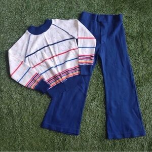 Vintage Outfit Boys Bull Frog Knits 1960s 1970s Size 7